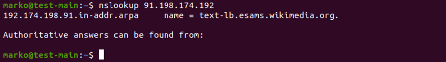 Perform a Reverse DNS Lookup